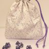 Handmade polyhedral dungeons and dragons dice bag