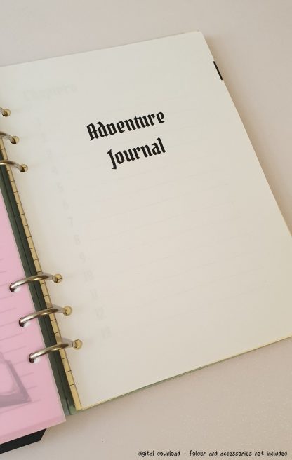 Dungeons and Dragons campaign journal and notebook