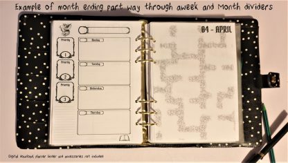 Dungeons and Dragons style planner diary