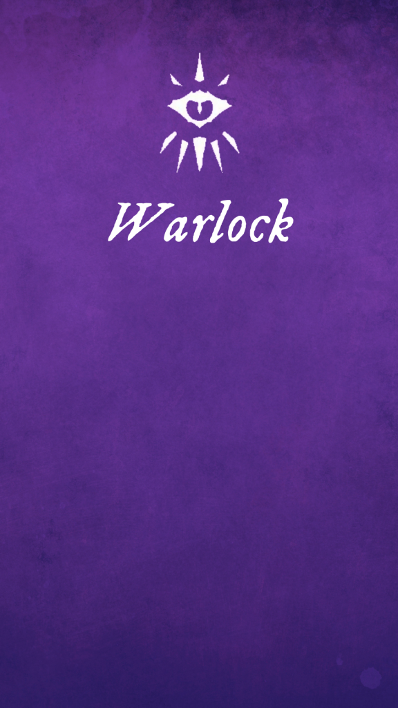 Free Dungeons and Dragons Warlock phone wallpaper